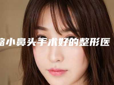 缩小鼻头手术好的整形医生国内:缩小鼻头手术医生top50强综合技术发布