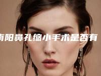 南阳鼻孔缩小手术是否有后遗症