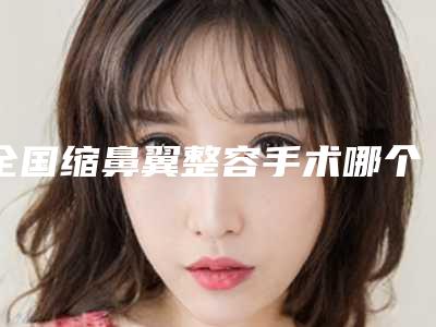 全国缩鼻翼整容手术哪个整形医院安全：缩鼻翼整容手术医院前50位表2025新版