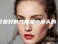 全国好的线雕缩小鼻头的医院:线雕缩小鼻头医院前50哪个权威