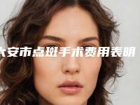 六安市点斑手术费用表明细项目全介绍-六安市点斑手术医院手术优势和价格