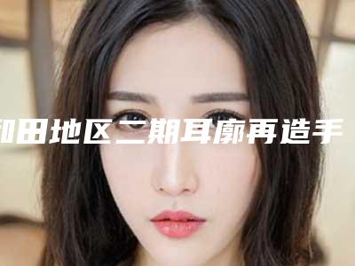 和田地区二期耳廓再造手术整形医院有资质TOP6评价都很高