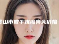 佛山市做手术缩鼻头价格(价目)热门全新一览(做手术缩鼻头需要费用多少)