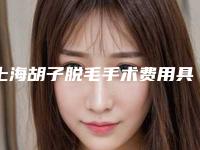 上海胡子脱毛手术费用具体是多少_上海胡子脱毛手术整形的价格要多少
