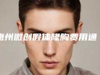 惠州微创假体隆胸费用通常需要多少(惠州微创假体隆胸疗法价格贵不贵)