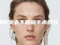 抽脂除去下眼睑手术的效果会反弹