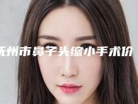 抚州市鼻子头缩小手术价格(费用)清单全新价-抚州市鼻子头缩小手术医院整形费用是多少呢