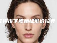 无锡市下颌角标准价位表2025全新来袭,速览(下颌角标准均价为:26948元)