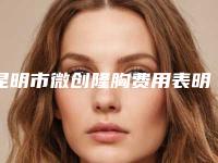 昆明市微创隆胸费用表明细2025正规-昆明市延安医院杰西艾整形美容医院手术大概费用