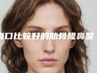 海口比较好的肋骨隆鼻整形机构排名盘点!精选人气五强,你一定要认识!