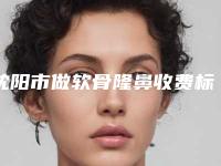 沈阳市做软骨隆鼻收费标准全新版倾情巨献-辽宁省人民医院整形美容科价格大约是多少呢