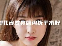 湖北省做鼻唇沟抚平术好的医院(武汉晓俪医疗美容诊所医疗中心领衔前三名)