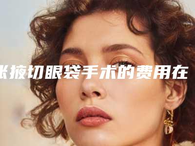 张掖切眼袋手术的费用在北京是多少