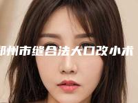 郑州市缝合法大口改小术医生排名非常不错（闫海廷医生价格超实惠）