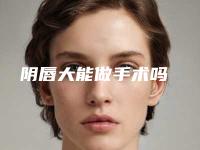 阴唇大能做手术吗
