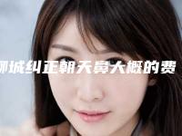 聊城纠正朝天鼻大概的费用是多少钱,聊城纠正朝天鼻费用表分析