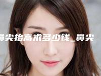 鼻尖抬高术多少钱_鼻尖缩小整型费用